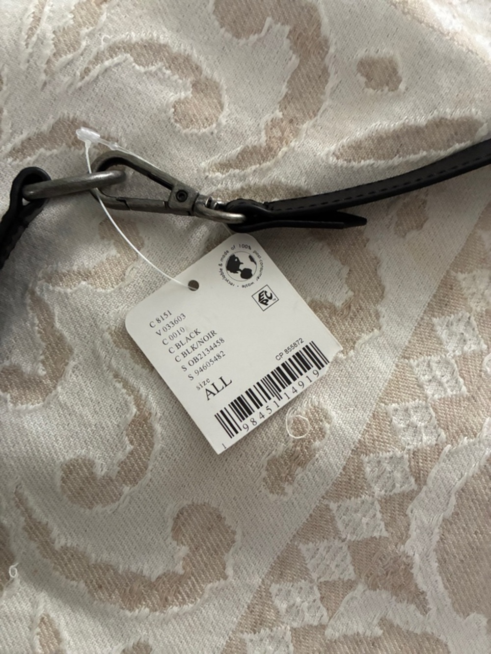 Free People Black Beaded Shoulder Bag with Red and Cream Floral Embroidery - Picture 5 of 5